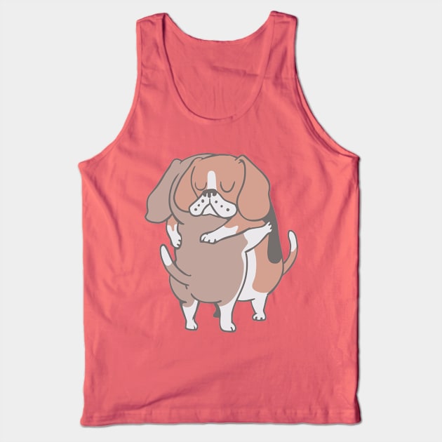 Beagle Hugs Tank Top by huebucket